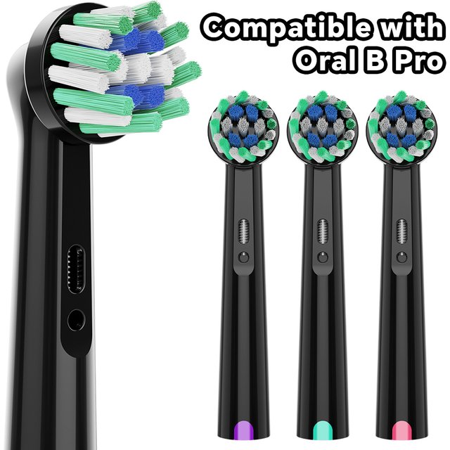4/8/12/20 Count Cross Clean Bristles Replacement Brush Heads Compatible with Oral B Electric Toothbrush, for Pro 1000 100 7500