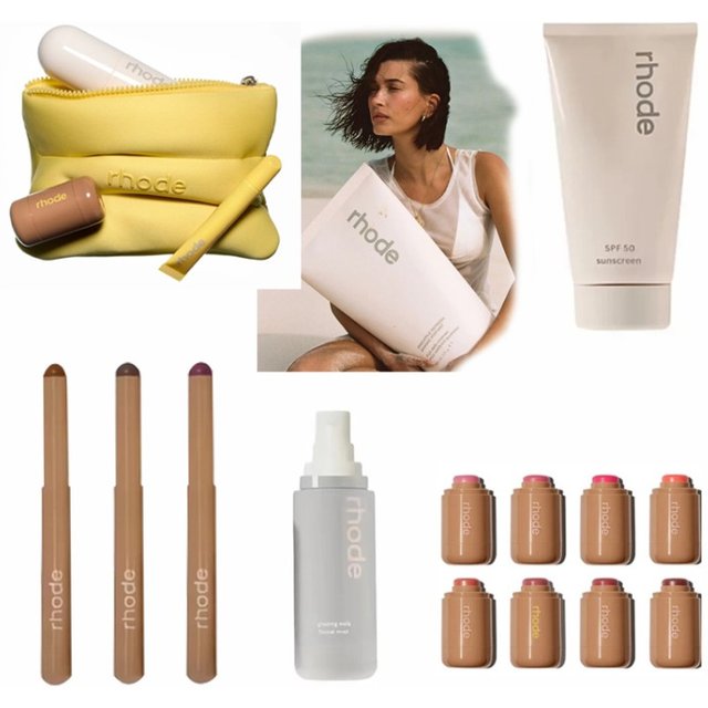 Summer Limited Hot Brand Cosmetics Skincare Products Hydrating Glow Face Cream Glazing Milk Blush Stick Lipliner Storage Bag