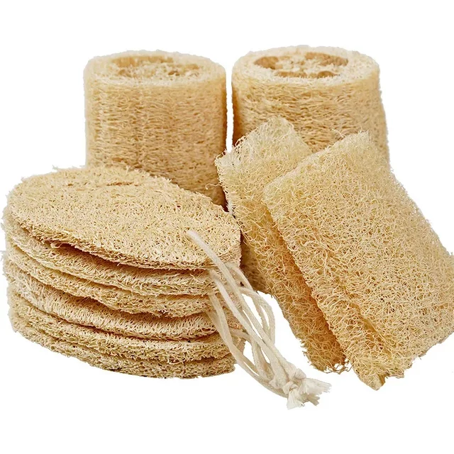 100% Natural Loofah Exfoliating Body Sponge Loofah Scrubber for Bath Skin Care In Bath Spa Shower Wholesale Body Bath Brush