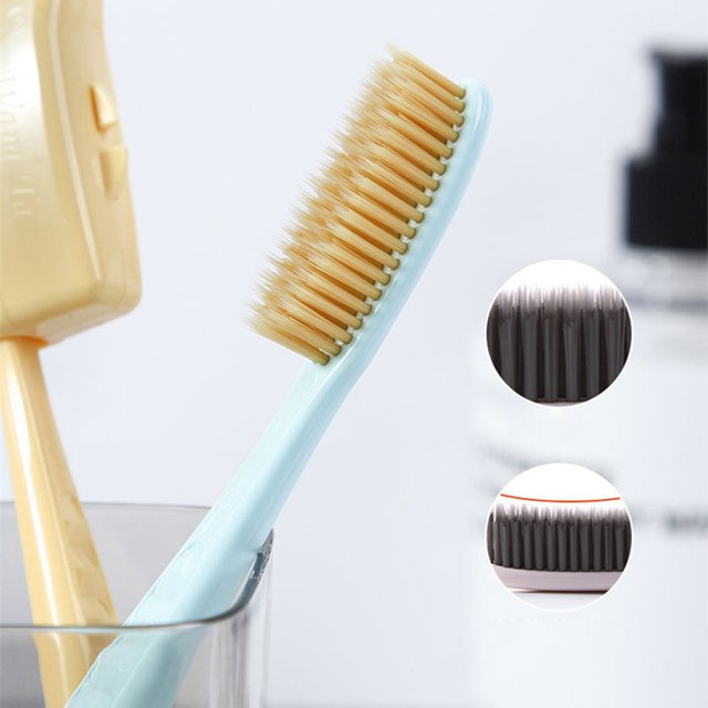 5pcs/Pack Large Head Toothbrush Korean Original Tooth Brush With Travel Case Adult Charcoal Biodegradable Oral Health Cleaning