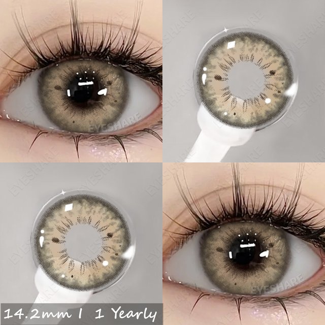EYESHARE 2pcs Fashion Color Contact Lenses for Eyes Brown Eyes Contacts Lenses Yearly Colorful Makeup Lenses Blue Eyes Lenses