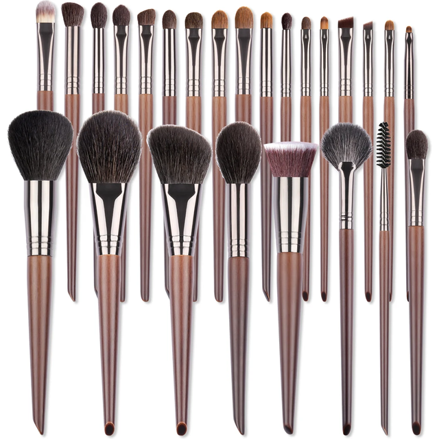 OVW Makeup Brushes Set 24/25pcs Natural Goat Hair Powder Foundation Contour Blending Eyeshadow Eyeliner Makeup Tools maquillaje