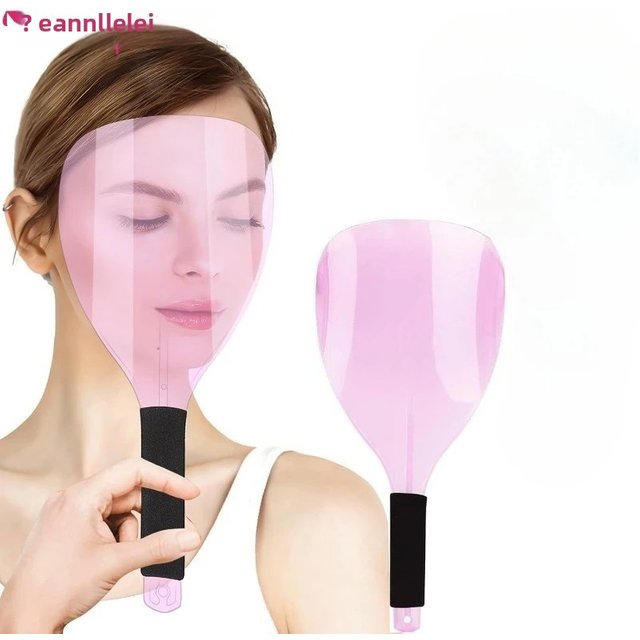 WANMEI 1/2/3 pièces Salon de coiffure visage bouclier coupe de cheveux masque de protection avec poignée en éponge réutilisable masque facial couverture maquillage protecteur