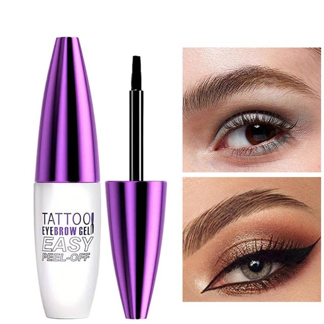 Peel Off Eyebrow Gel Tint,Semi Permanent Brow Tint, Waterproof Transfer-proof For Fuller Defined Looking Brows Makeup Gifts 10g