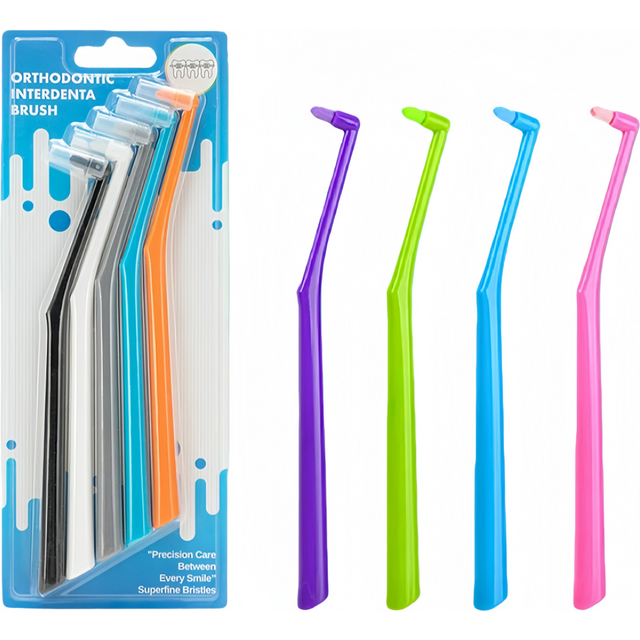 3/5/8pcs Oral Interdental Brush Single-Beam Soft Teeth Cleaning Toothbrush Oral Care Tool Small Head Soft Hair Implant Adult