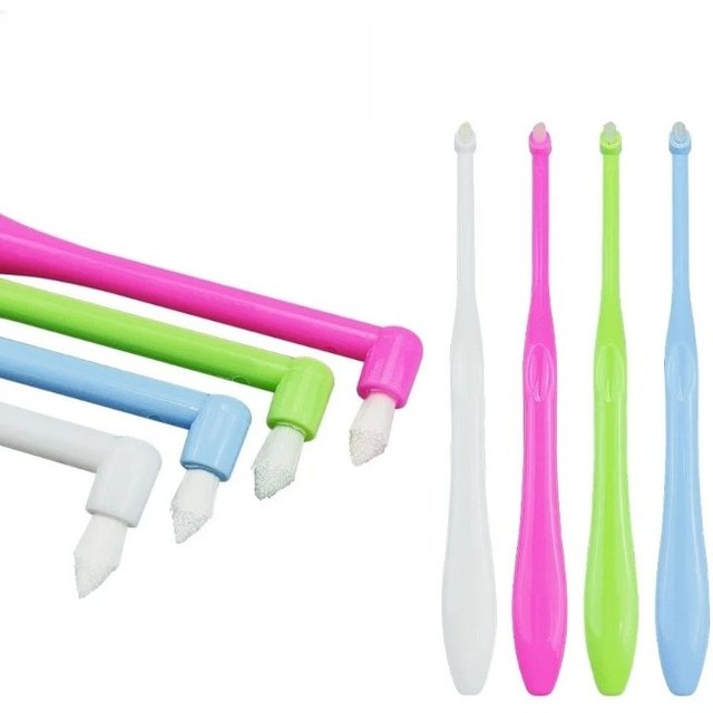 40pcs orthodontic toothbrushes dental Single Head Soft Hair Tufted Brushes Toothbrush Interdental Brush Oral Care Cleaning Tools