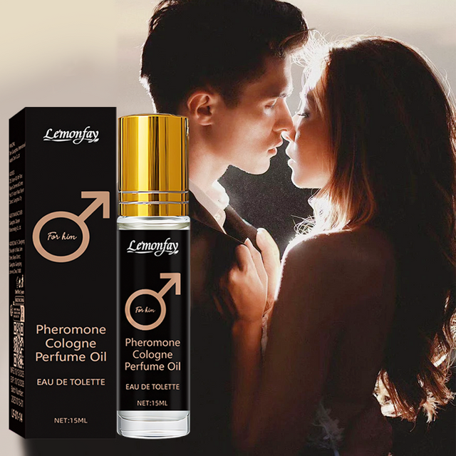 Lemonfay For Him Pheromone Cologne Perfume Oil - 15ml Portable Roll-On, Long-Lasting Fresh Scent for men