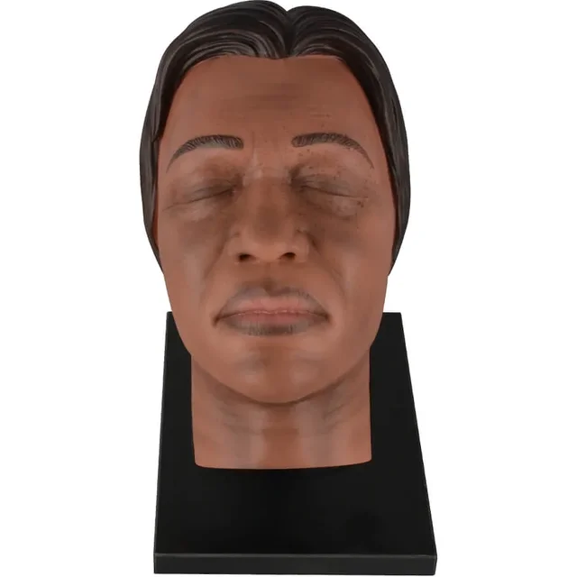 Facial Injection Training Mannequin Head with Dark Skin