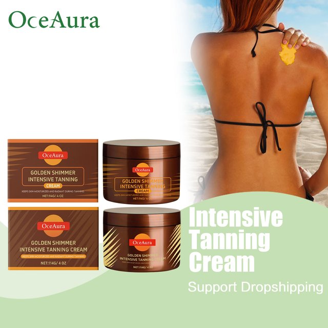 Shine Brown Tanning Accelerator Cream For Body Intensive Tanning Gel Nourish Dry Skin Deepen Lotion Sunless Facial Self Tanner