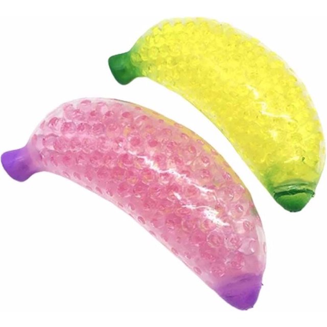 Jouets à presser, perles parfumées, jouets de décompression, Fidget, Simulation de fruits, banane,