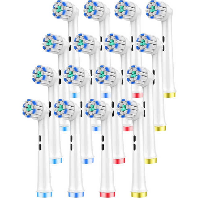 4/8/16PCS Ultra Fine Soft Bristles Replacement Brush Heads for Oral B Electric Toothbrush Sensitive and Deep Clean For Gum Care