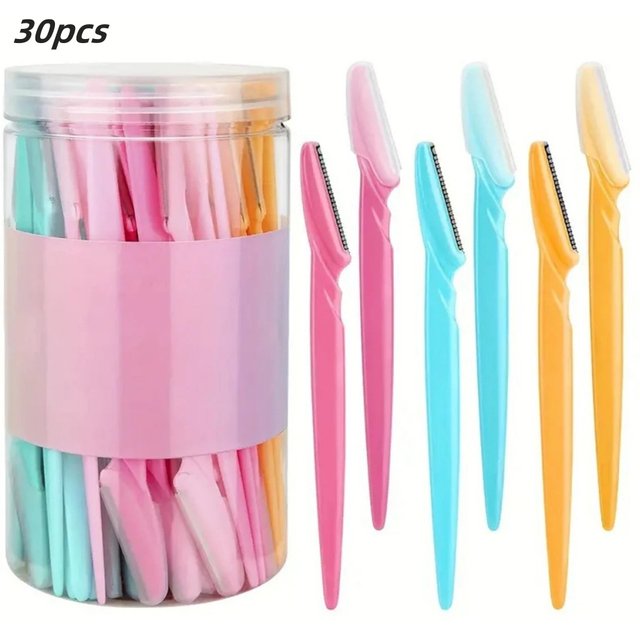Ensemble de couleurs aléatoires, outils de rasoir à sourcils polyvalents et rasoir Facial avec