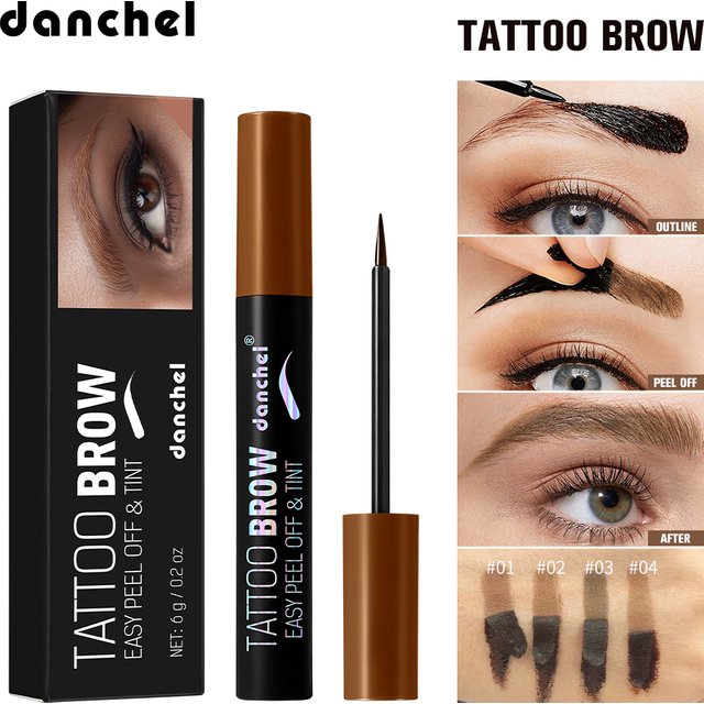 Eyebrow Gel Peel-off Long Lasting Fuller Defined Eyebrow Makeup Waterproof & Transfer-proof Suitable for Beginners Eyebrow Gel