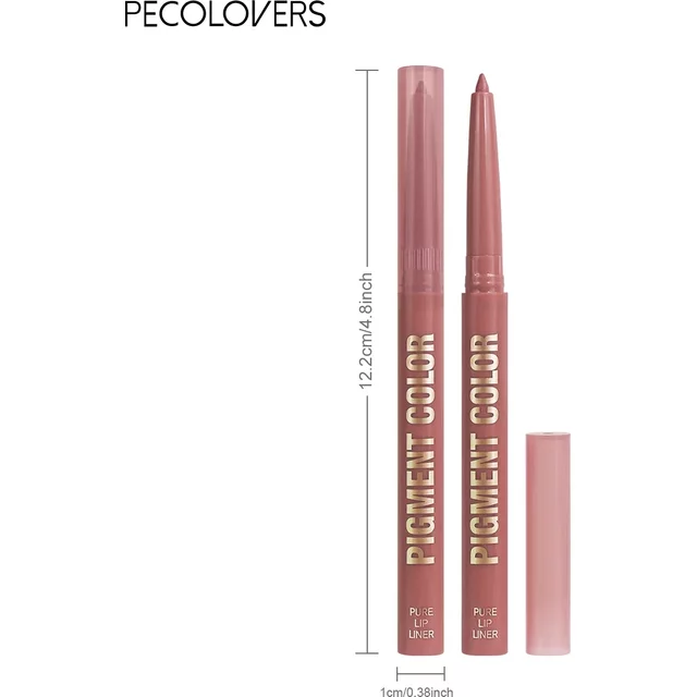 12 color lip enriching lipliner lip moisturizing three-dimensional fitting light thin silky and clear lip liner