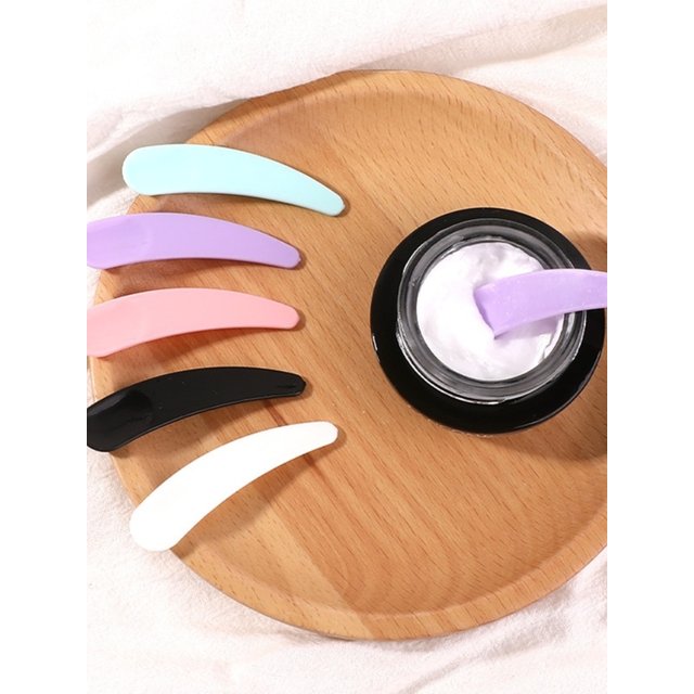 YS00059-Hot sale batch exquisite fashion crescent spoon face cream spoon mini cosmetic scraper mask cream spoon eye cream spoon