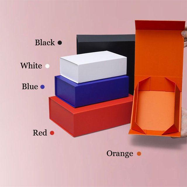 Custom Brand Logo Luxury Gift Box with Magnetic Closure Rigid Paper Packaging Box for Jewelry Cosmetics Clothing Wig RedWine