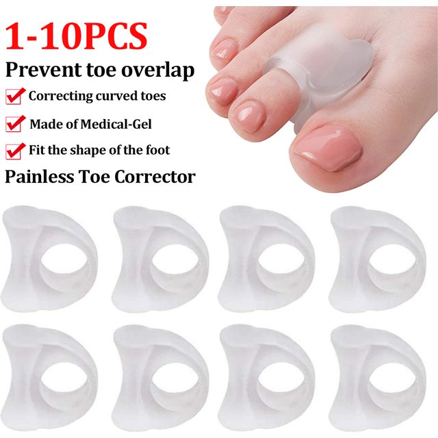2-10PCS Silicone Toes Separator Bunion Bone Ectropion Adjuster Toes Outer Appliance Foot Care Tool Hallux Valgus Corrector