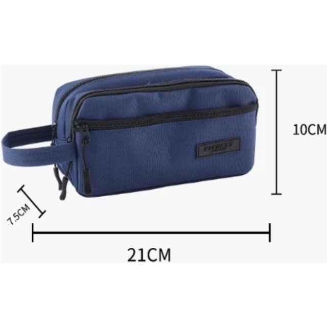 Functional Waterproof Mens Toiletry and Womens Cosmetic Bag for Travel