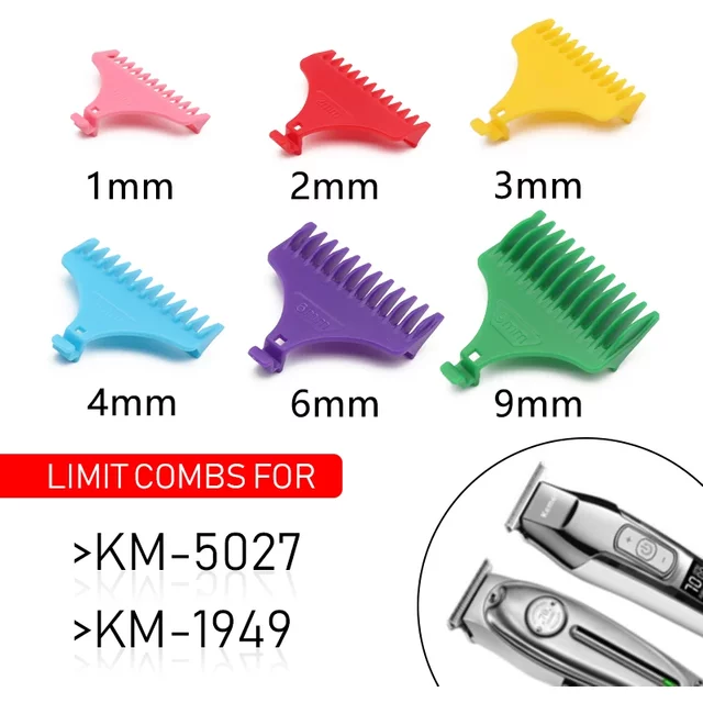 For Kemei KM-5027 1949 5098 9163 5021 Etc.Professional Hair Trimmer Multicolor Limit Comb Universal Barber Accesories