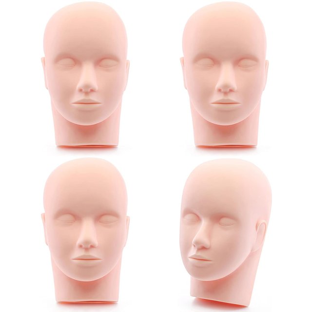 wholesale:Mannequin Head/ Mannequin Head Face for Makeup Practice,Facial Head for Makeup, Silicone, Easy to Remove Makeup