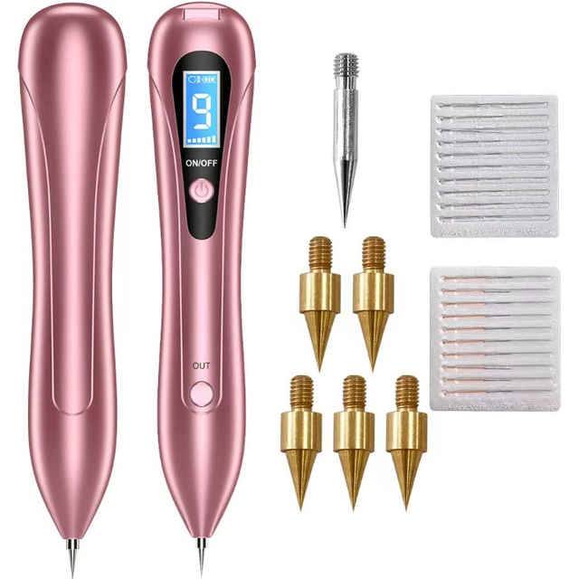 Mole Removal Pen Wart Plasma Remover Tool Laser Beauty Skin Care Freckle Tag Nevus Dark Blemish Spot Tattoo Removal Electric Set