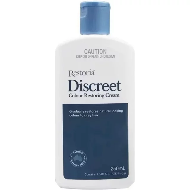 250ml Original Restoria Discreet Colour Restoring Cream Lotion Hair Care Reduce Grey Hair for men and Women Hair Treatments