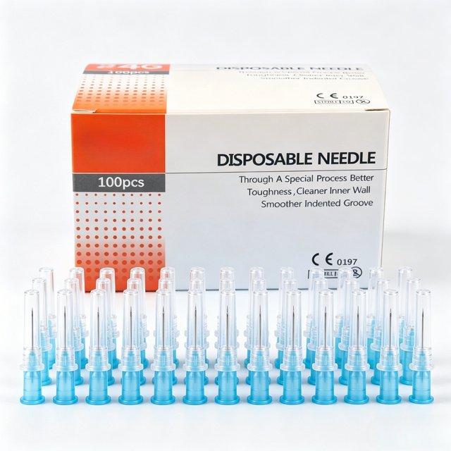 Sterile Meso Needles Disposable Hypodermic Mesotherapy Needle 100PCS 25G To 34G 4mm 6mm 13mm Sharp Tip Cosmetic Filler Piercing