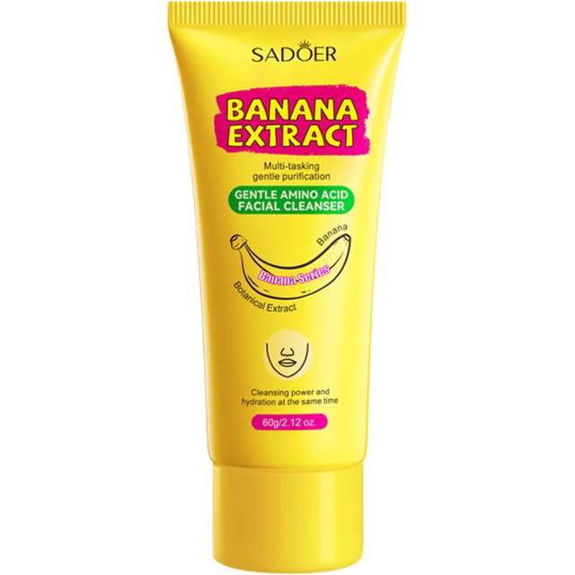1 pc Cleanser Banana Mild Amino Acid Cleanser For Deeply Cleansing Face 60g(2.12oz)