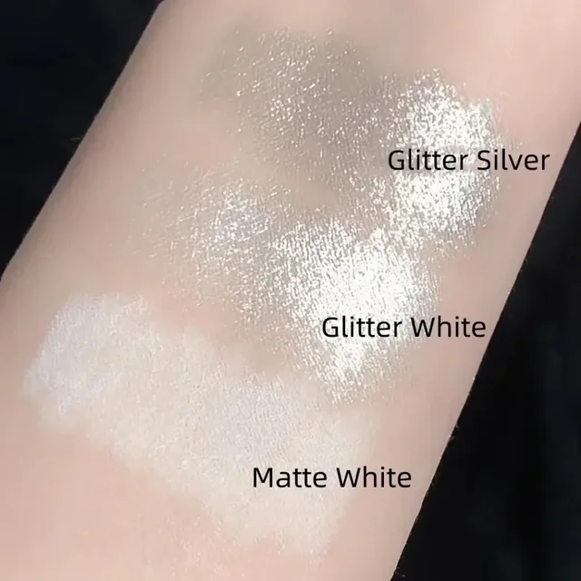 Lying Silkworm Pencil Glitter Highlighter Pen Pearlescent Brightening Eyes Stick Waterproof Long-lasting White Silver Eye Makeup