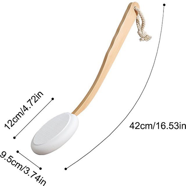 Shower Body Brush Body Scrubber Long Handle Body Brush Multi-Function Sunscreen Applicator Long Handle Body Cleaner Shower Brush