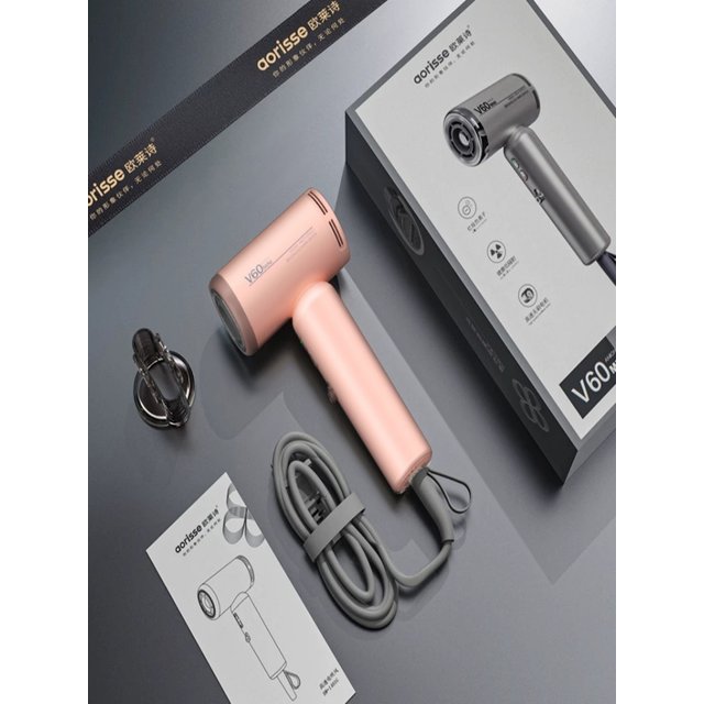 New Mini High Speed Hair Dryer with High Wind Power, Negative Ion Hair Care, Silent 1400W Travel Portable Mini Hair Dryer