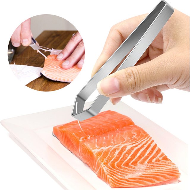 Stainless Steel Hair Puller Gadgets Kitchen Pig Hair Clipper Chicken Hair Remover Fish Bone Remover Pig Hair Clip Kitchen Things
