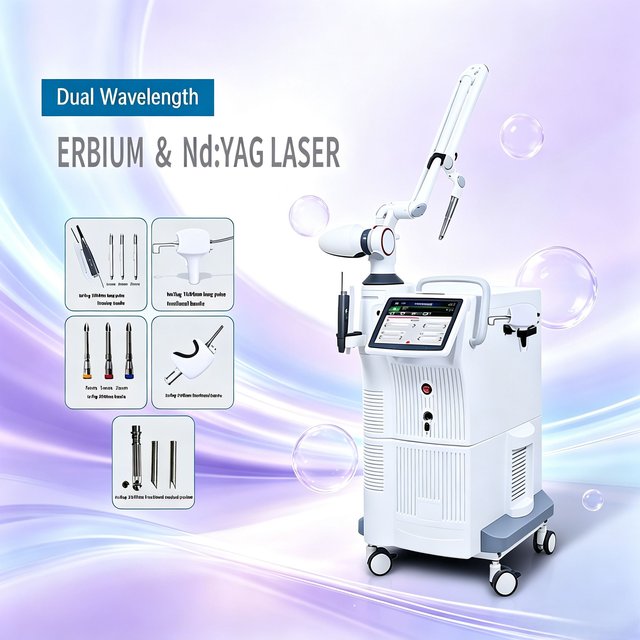6D Pro Fotona Fractional Lase, 2940nm Erbium & 1064nm YAG Lase for Facial Lifting, Scar & Pigmentation Removal