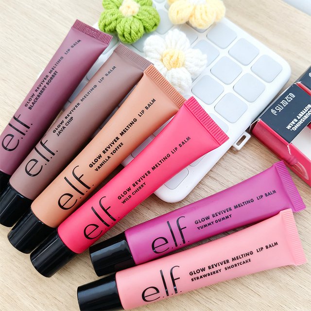 Hot Sale Elf Brand Multi-effect Green Pink Primer Essence Glow Reviver Lip Oil Flashing Glimmer Fruit Flavor Lip Gloss Cosmetics