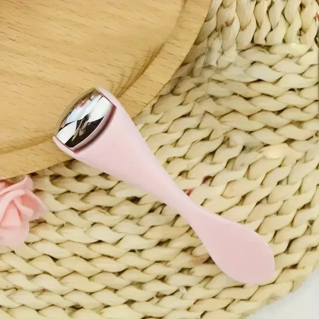 Double Head Stainless Steel Ice Roller Eye Cream Stick Dual-Use Eye Cream Spoon Face Ice Dressing Beauty Stick Face Massager