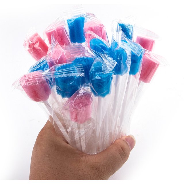 10pcs Cleaning Mouth Swabs Foam Sputum Sponge Stick For Oral Medical Use Oral Care Disposable Oral Care Sponge Swab Tooth