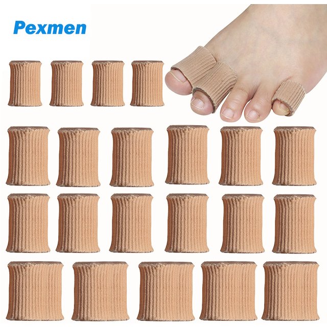 Pexmen 1/2/5Pcs Toe Protectors Toe Tubes Sleeves Soft Gel Toe Pads for Corns Blisters Callus Toes and Fingers Foot Care Tool