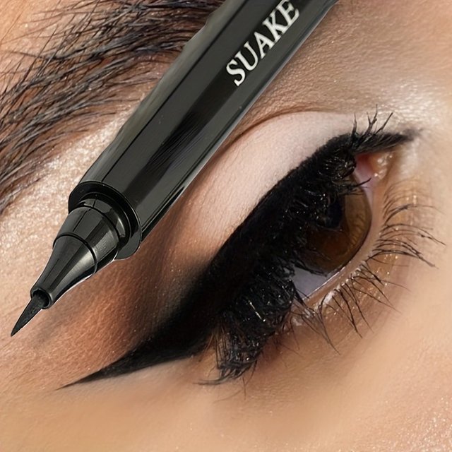 Black Waterproof, Sweat-Proof, and Smudge-Proof Eyeliner Creates a Natural Look and Glides on Quickly and Easily.