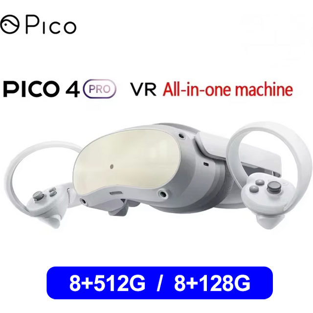 Pico 4 VR Glasses All-in-One Machine 256G Support Eye Tracking Facial Expression Capture 6Dof Pico4 VR Headset For SteamVR