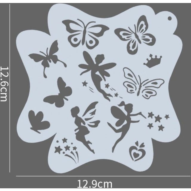 Copying Stencils Face Paint Templates DIY Craft Decorative DIY Body Art Paint Stencils Stamping Drawing Makeup Painting Template