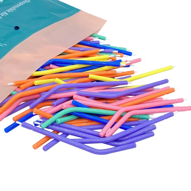 1000pc Dental Air Water Syringe With Plastic Core Nozzles Tips Tubes Disposable 3-Way Triple Teeth Whitening Dentist Instrument
