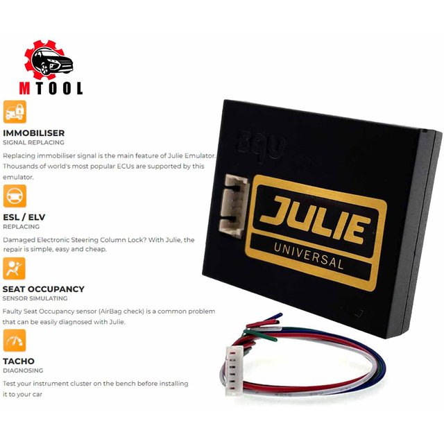 IMMO-émulateur Julie V96 pour groupe VAG, pour modèles ME7, EDC15 MA, 1.3, EDC 1.3.3, DQ200, TCU, DQ250, TCU, Simos PCR2.1, ME7, 18.1