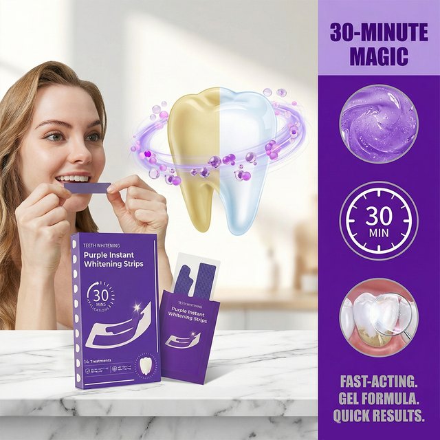 Teeth Whitening Strips Cleaning Dental Yellow Plaque Stains Removal Bleacher Restore Bright Tooth Oral Hygiene Care
