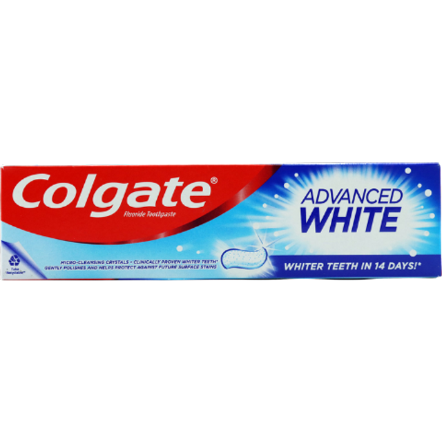 Colgate Advanced White Fluoride Whitening Toothpaste - 100 ml