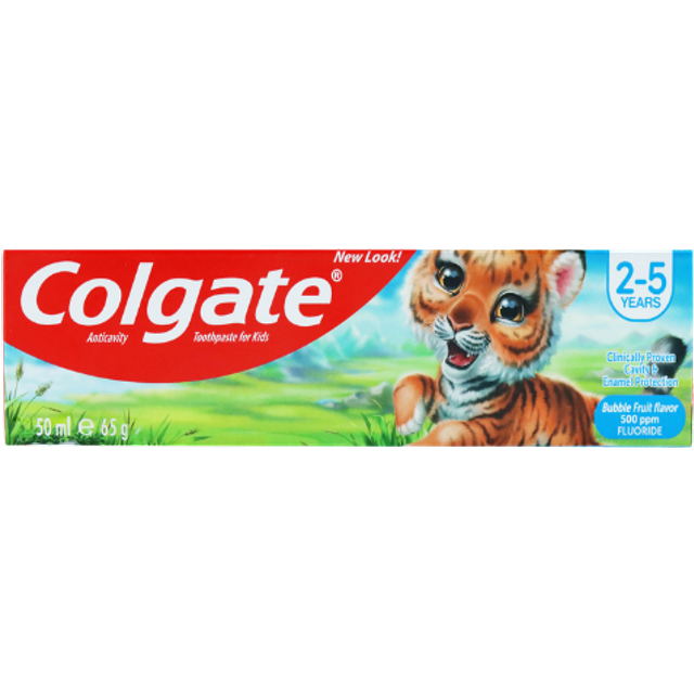Colgate Bubble Fruit 2–5 Years Kids Toothpaste - 50 ml