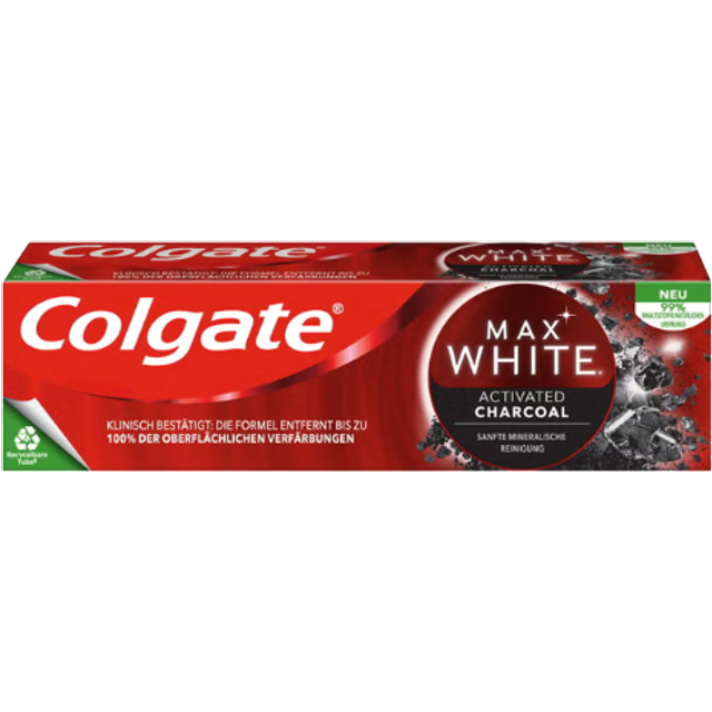Colgate Max White Activated Charcoal Toothpaste – 75 ml