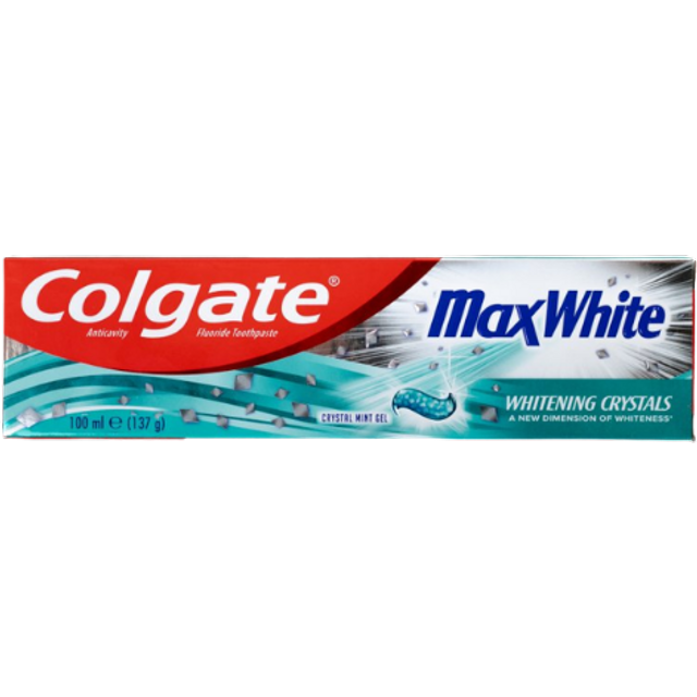 Colgate Max White Crystal Mint Gel Whitening Toothpaste - 100 ml