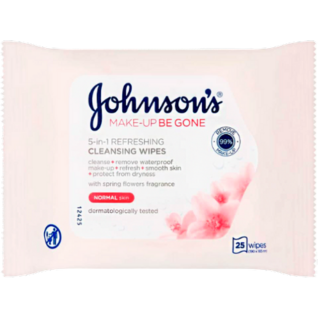 Johnsons Make Up Be Gone Facial Wipes (25)
