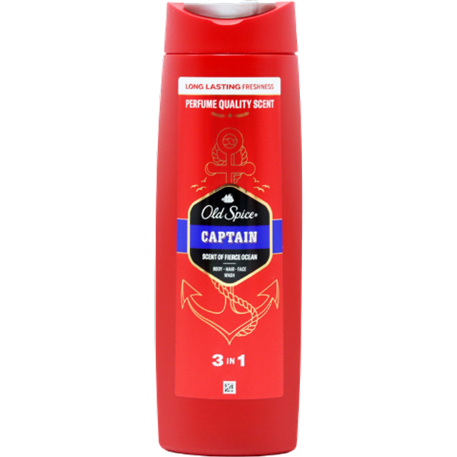 Old Spice Captain Fierce Ocean 3-i-1 Duschgel - 400 ml