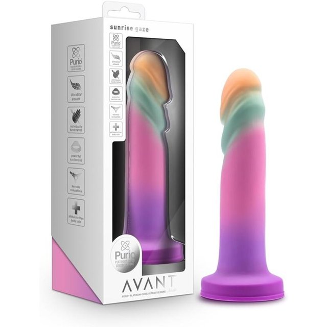 Blush Novelties - Sunrise Gaze Sherbet Dildo - Couleurs Variées